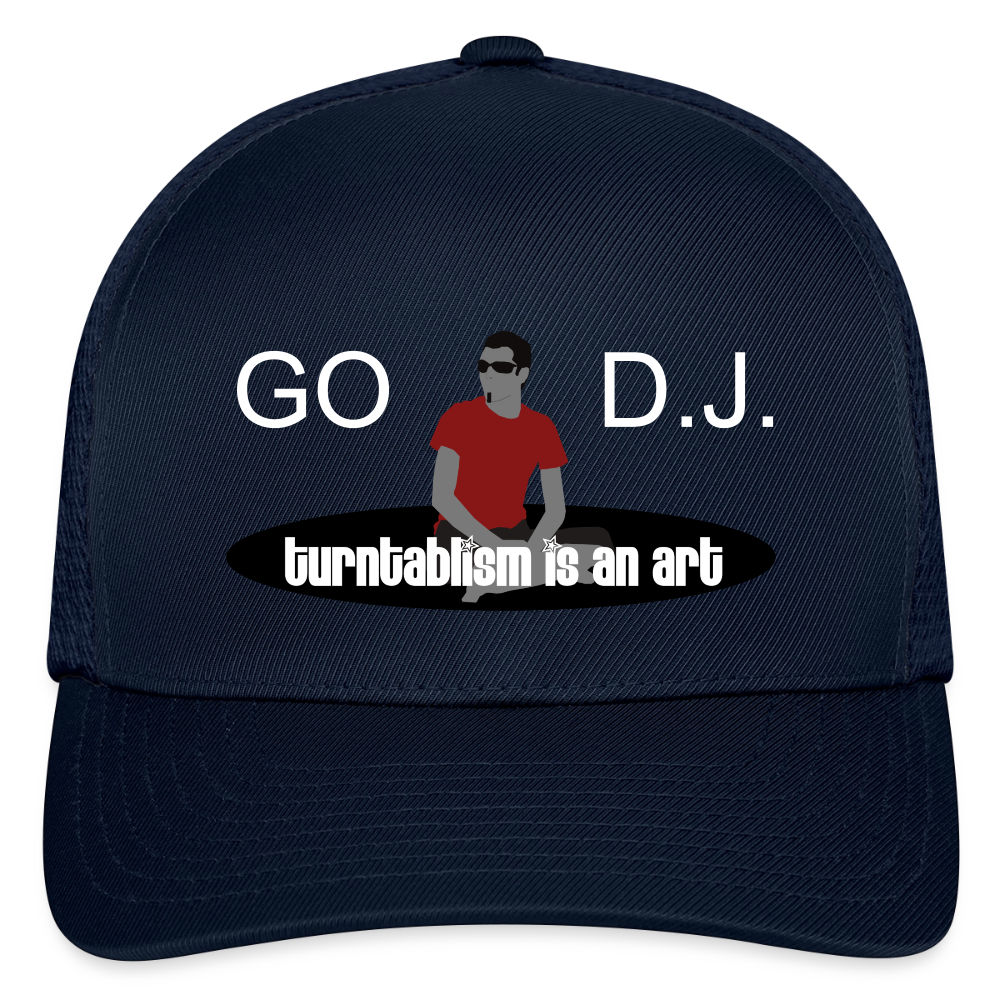 Flexfit Fitted Baseball Cap - navy