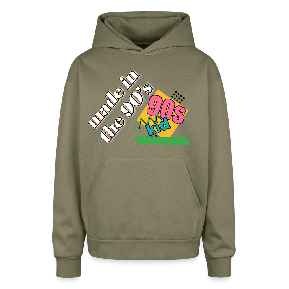 Oversized Hooded Sweatshirt - olive