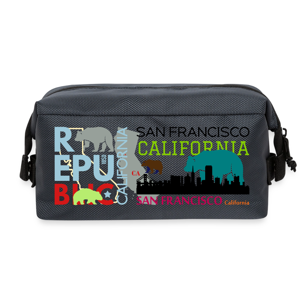 Travel Toiletry Bag - slate grey