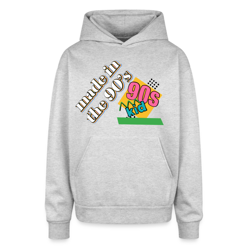 Oversized Hooded Sweatshirt - heather grey