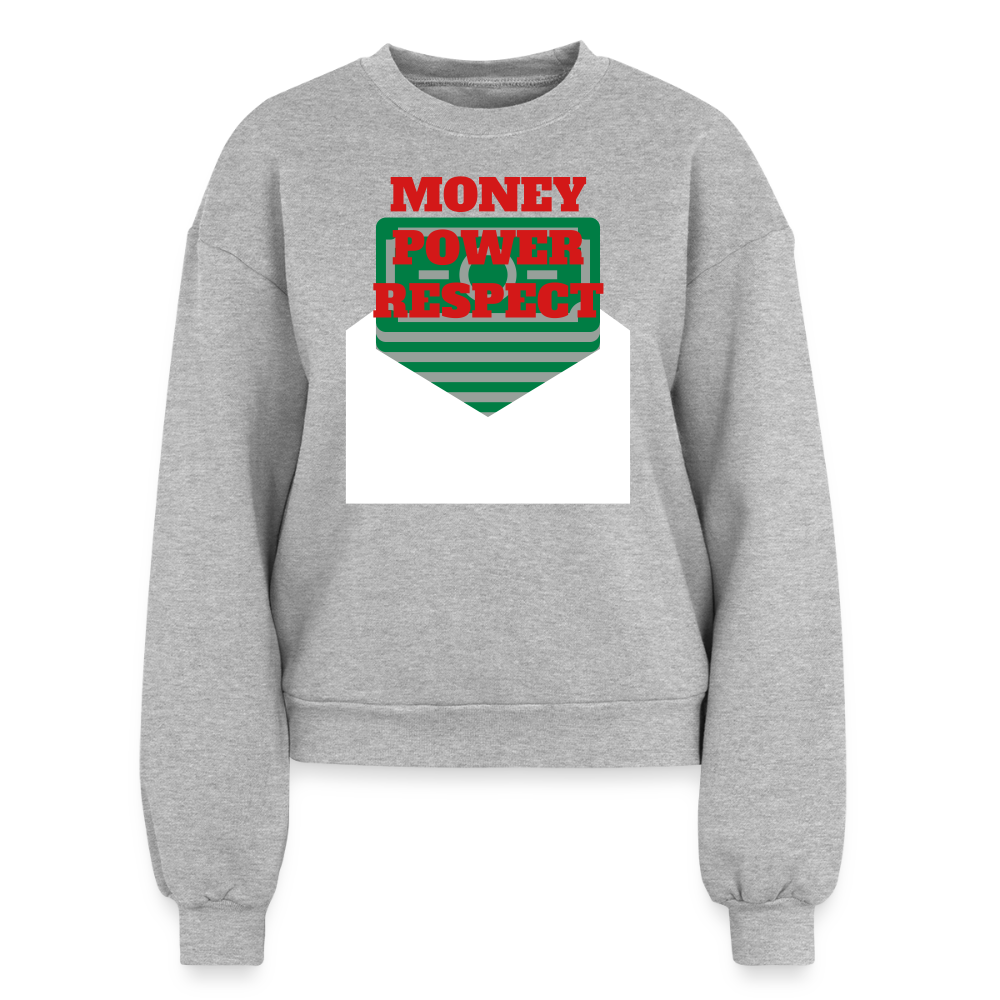 Women's Fleece Crewneck Sweatshirt - heather grey