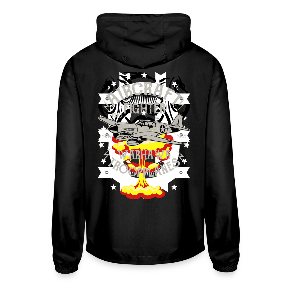 Unisex Lightweight Windbreaker Jacket - black