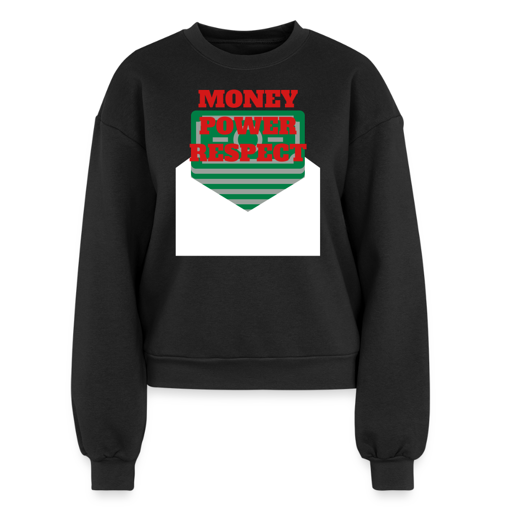 Women's Fleece Crewneck Sweatshirt - black