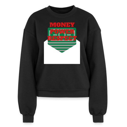 Women's Fleece Crewneck Sweatshirt - black