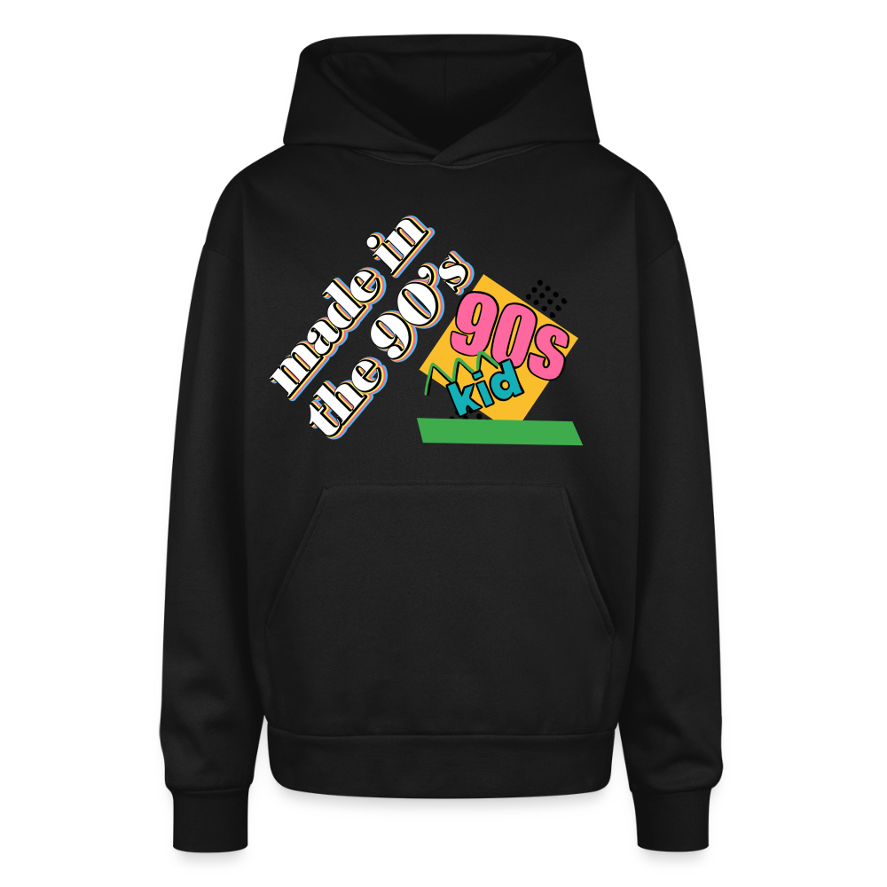 Oversized Hooded Sweatshirt - black