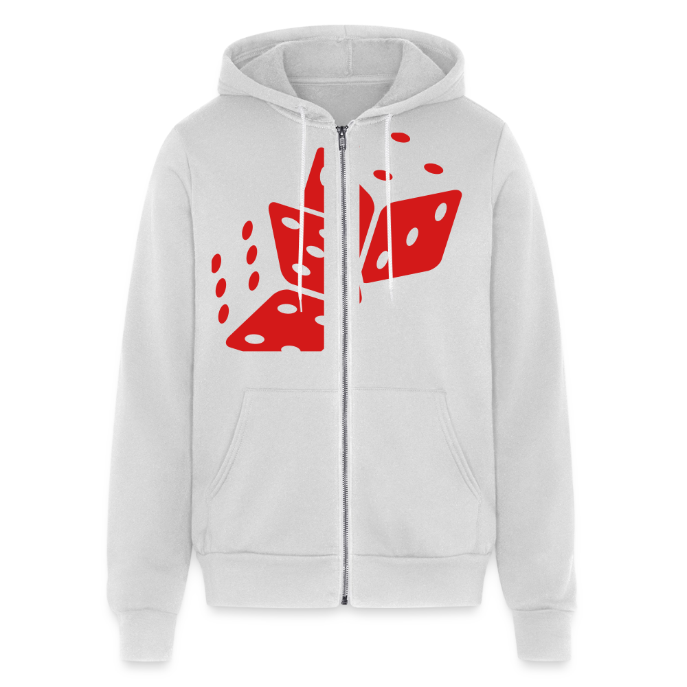 Unisex Full Zip Hoodie - silver