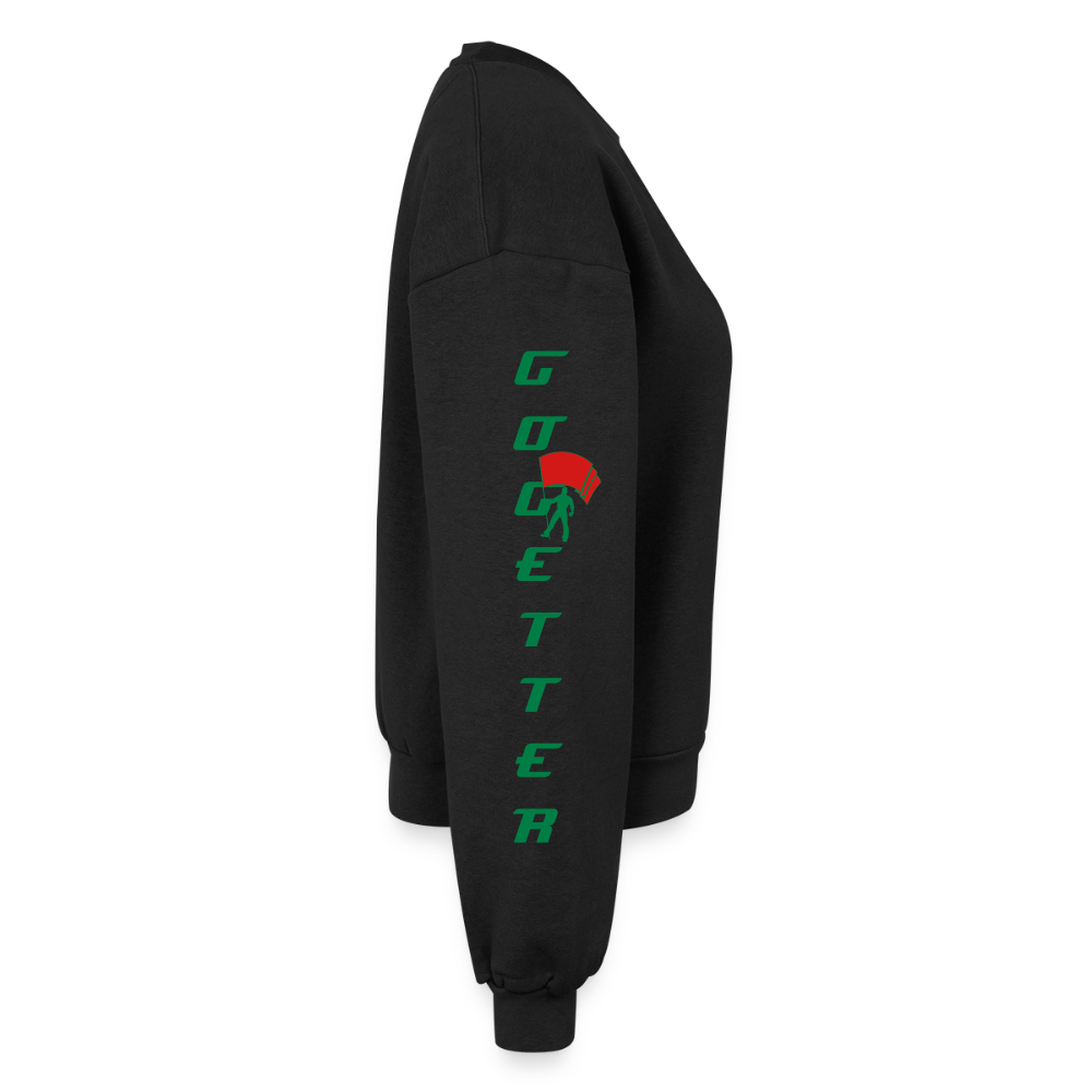 Women's Fleece Crewneck Sweatshirt - black