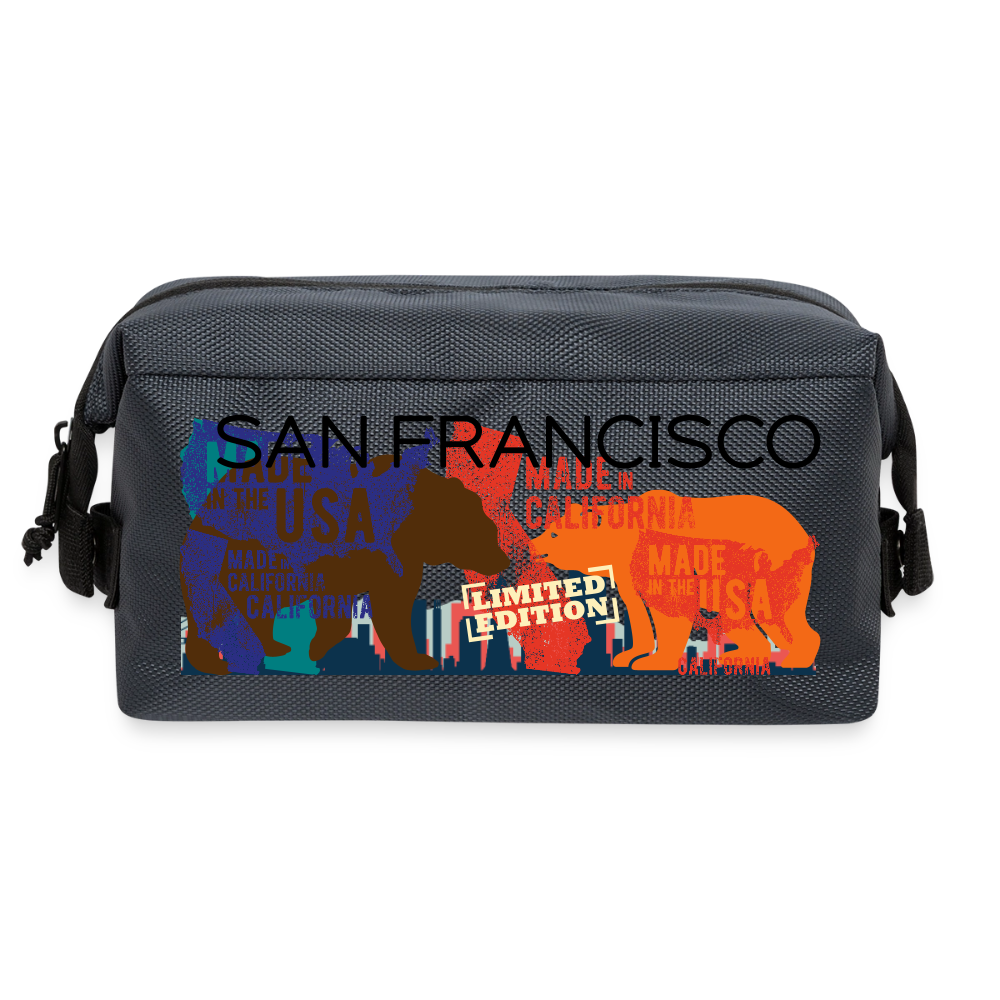 Travel Toiletry Bag - slate grey