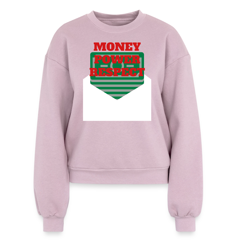 Women's Fleece Crewneck Sweatshirt - blush pink 