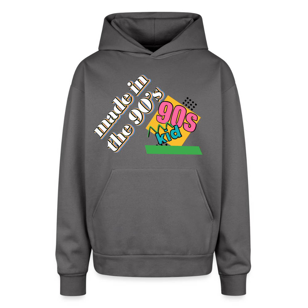 Oversized Hooded Sweatshirt - graphite gray