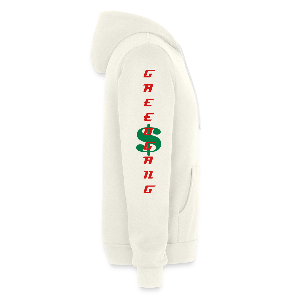 Unisex Full Zip Hoodie - vintage white