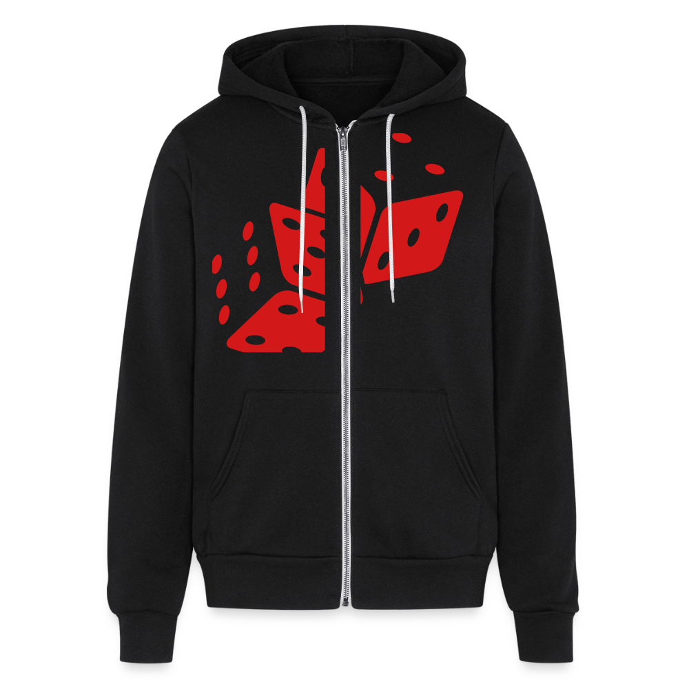 Unisex Full Zip Hoodie - black